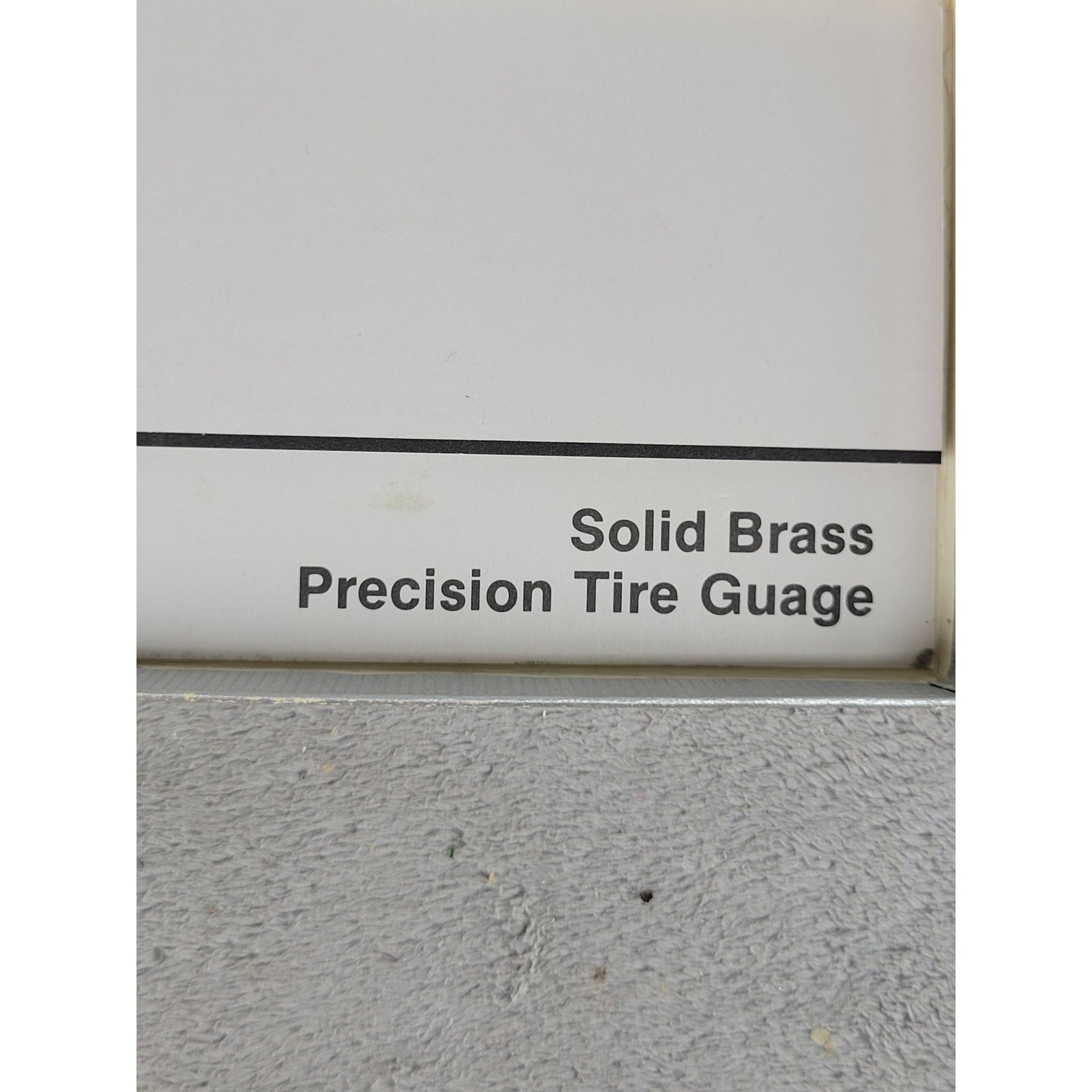 Radial Solid Brass Precision Tire Pressure Gauge Vintage Chrome Pen Style Boxed