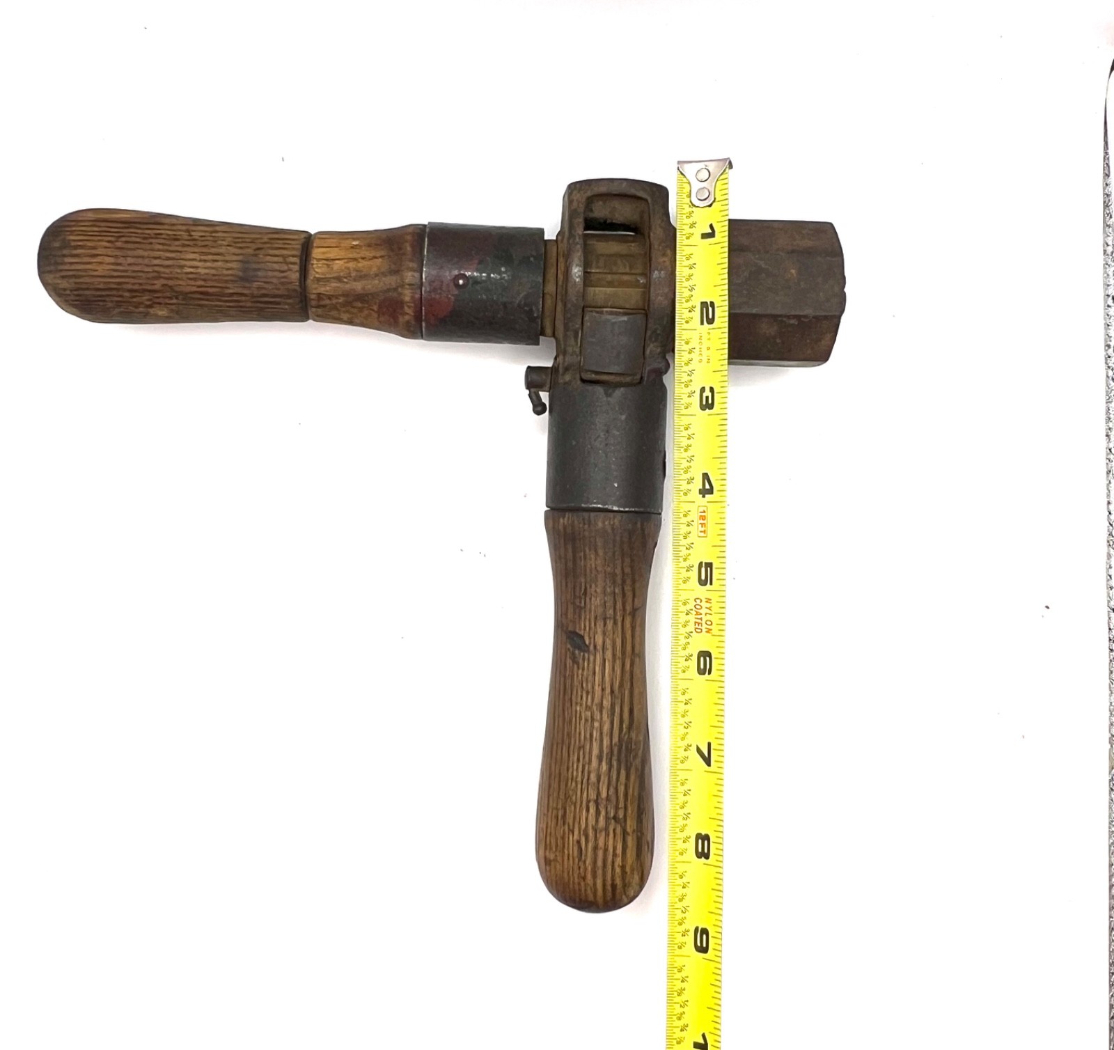 Millers Falls No 4 Pratt Patent Ratchet T Auger Handle Wood Wrench Boring Tool