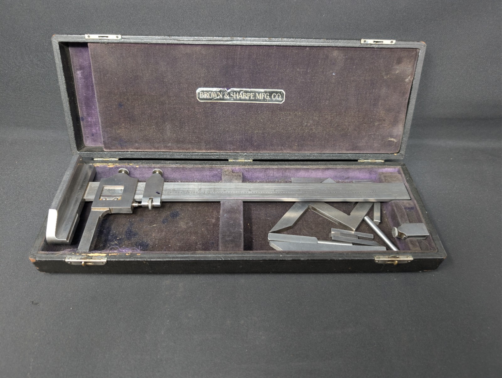 EXC COND! 13½” Brown & Sharpe Vernier HEIGHT GAUGE 585 Caliper Tool VINTAGE