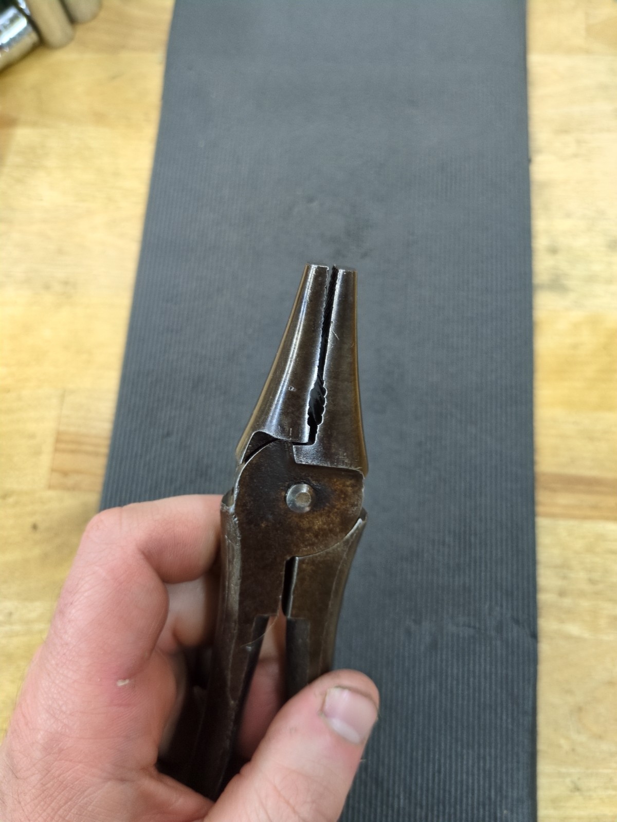 Antique Round Nose Fence Pliers Cronk 8 1/4″ Cutter Puller Multi Tool