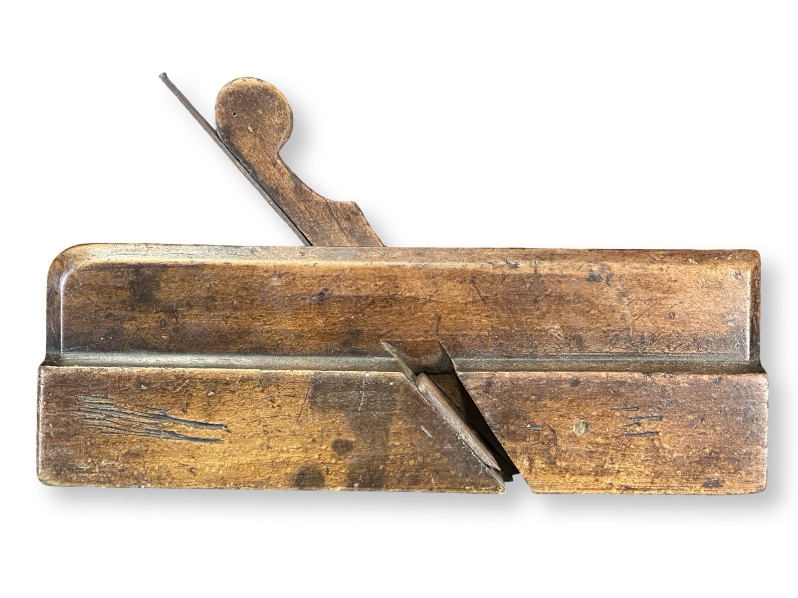 Antique Wooden Moulding Plane 19th Century Woodworking Tool G.A. Finch Stamp