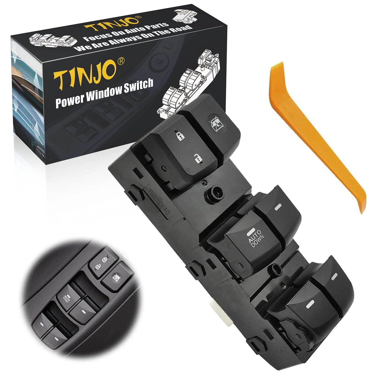 Power Window Control Switch fit for Hyundai Elantra 2011-2015, Replace OEM 93…