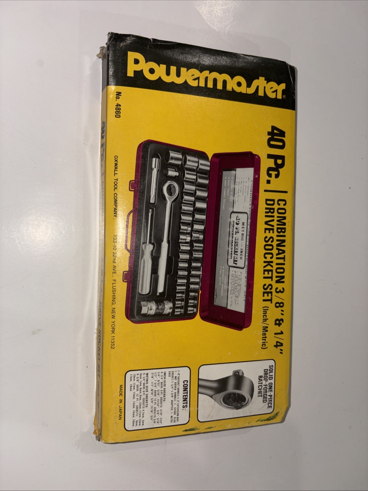 Oxwall Tool 40 Piece Socket Set – POWERMASTER 3/8 & 1/4 Drive New 4860