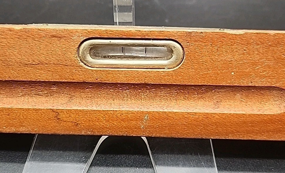 Vintage 18” Japanese Wooden Spirit Level Stanley Copy Good Bubbles