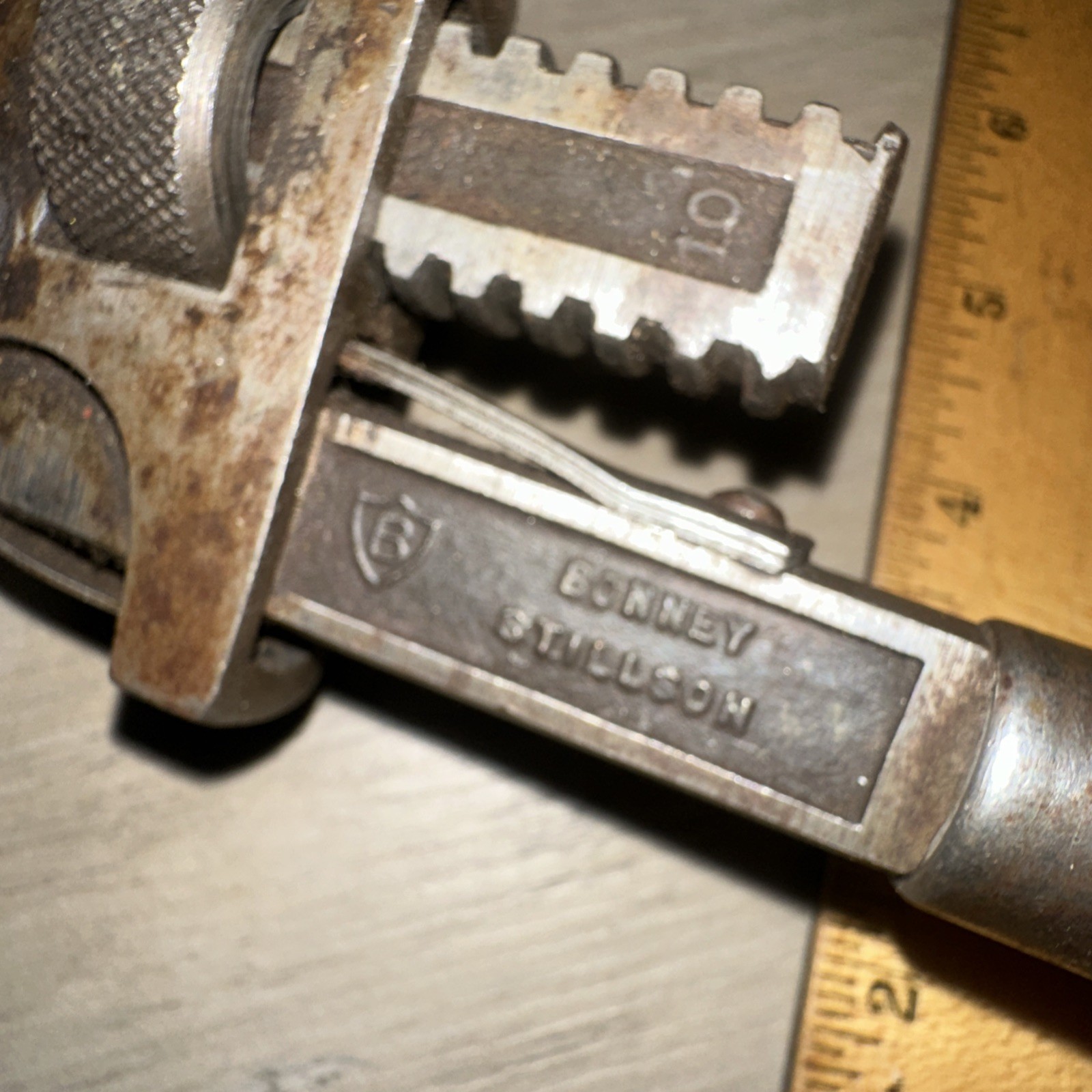 Vintage Bonney Stillson #10 Pipe Wrench Made In Allentown Pa ￼