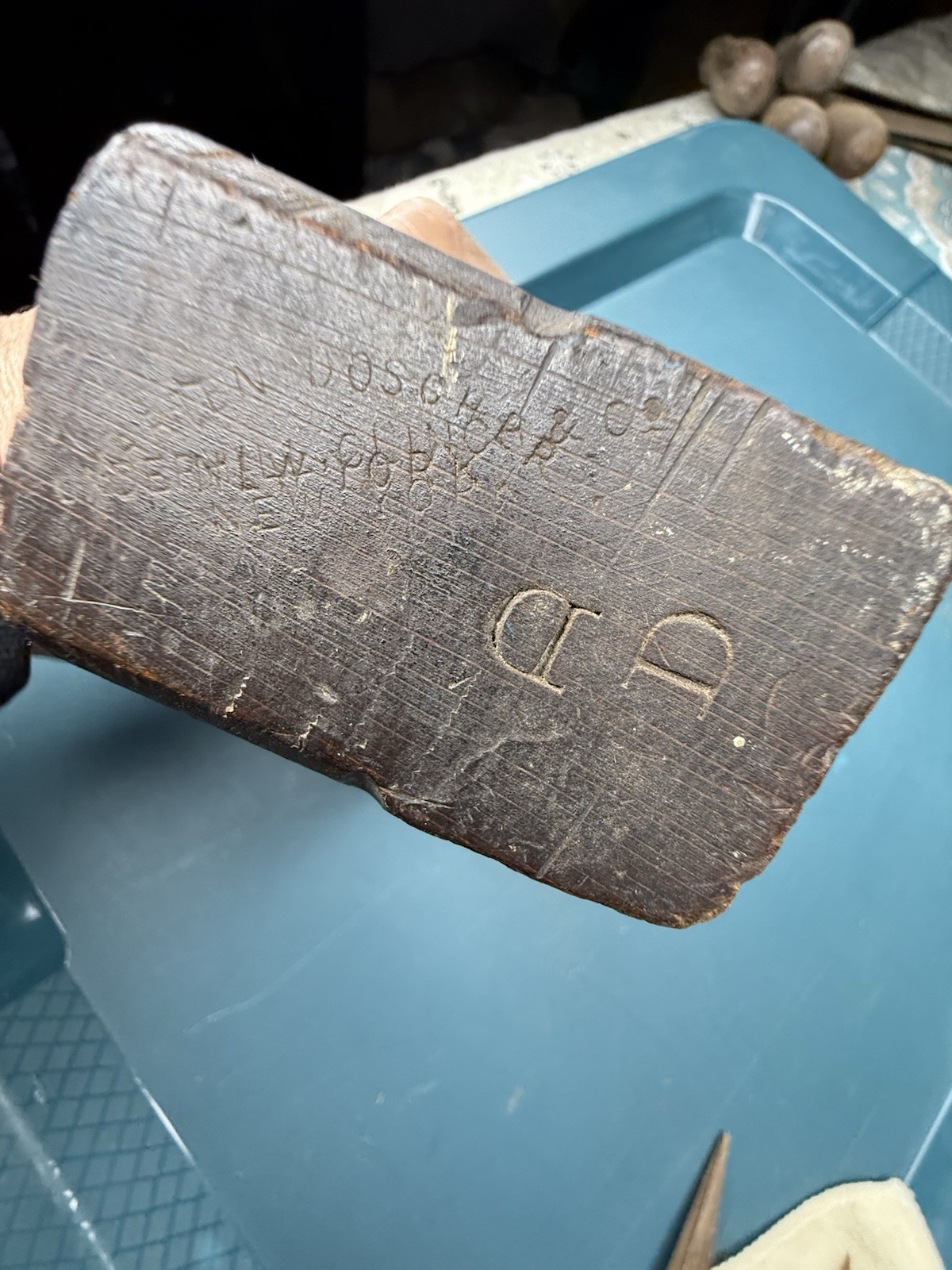19th Cen. 1850-1880 Marten Dorscher Coffin Butcher Woodworking Plane New York