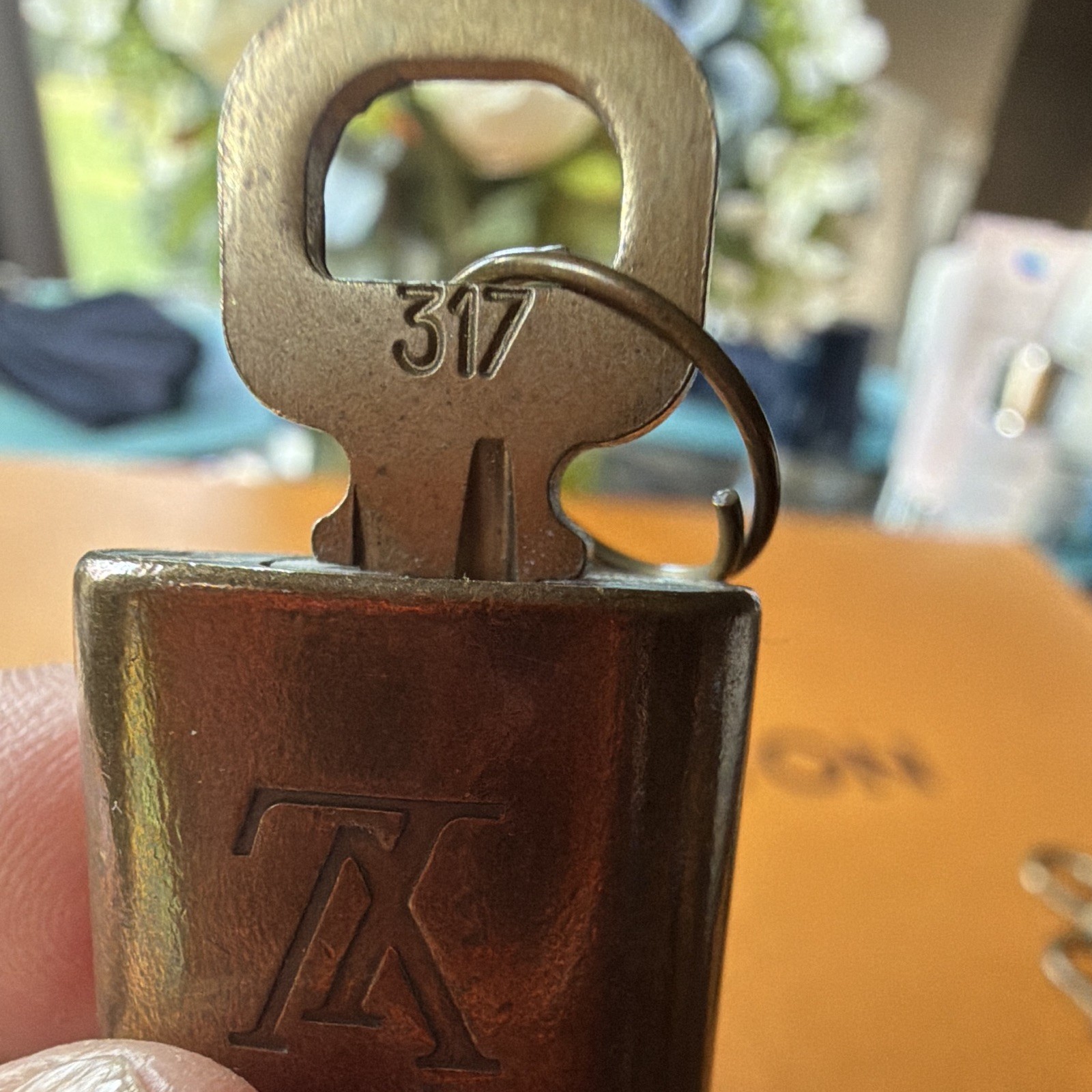 Louis Vuitton Paris Padlock w/ Key No. 317, Paris Made in France
