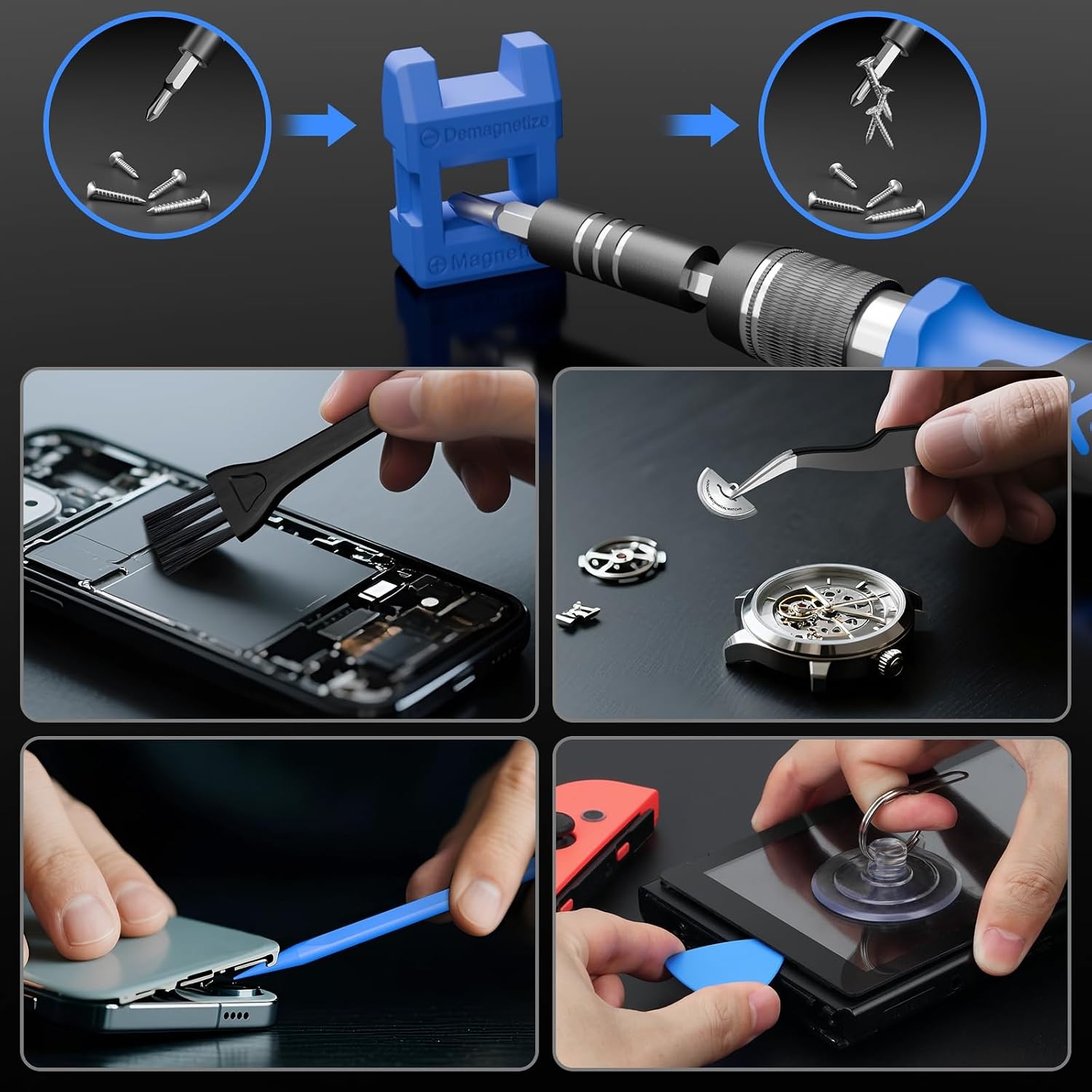 STREBITO Electronics Precision Screwdriver Sets 142-Piece with 120 Bits | Magnet