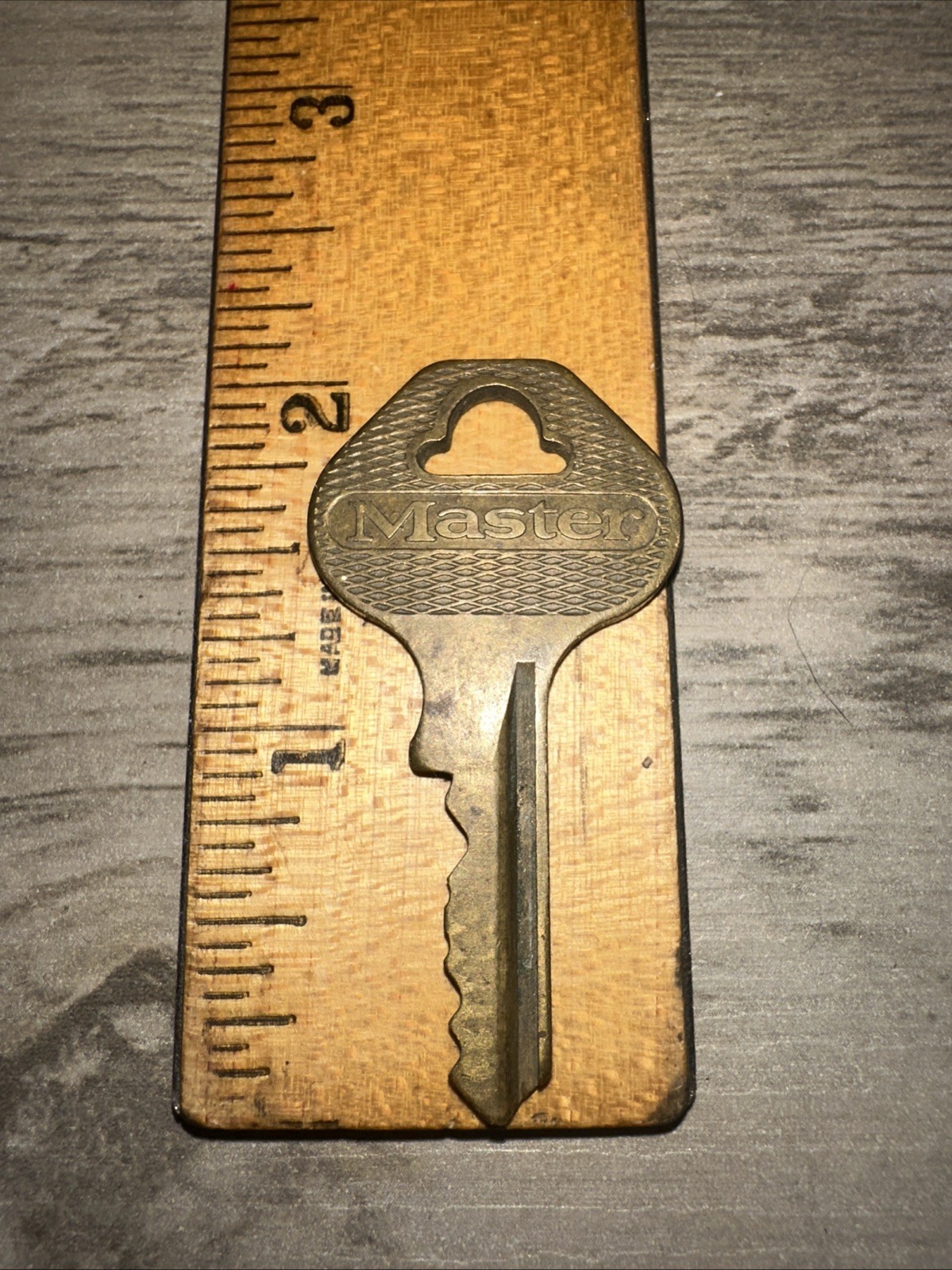 Antique Master Lock Co. Key #10N229 Brass Key