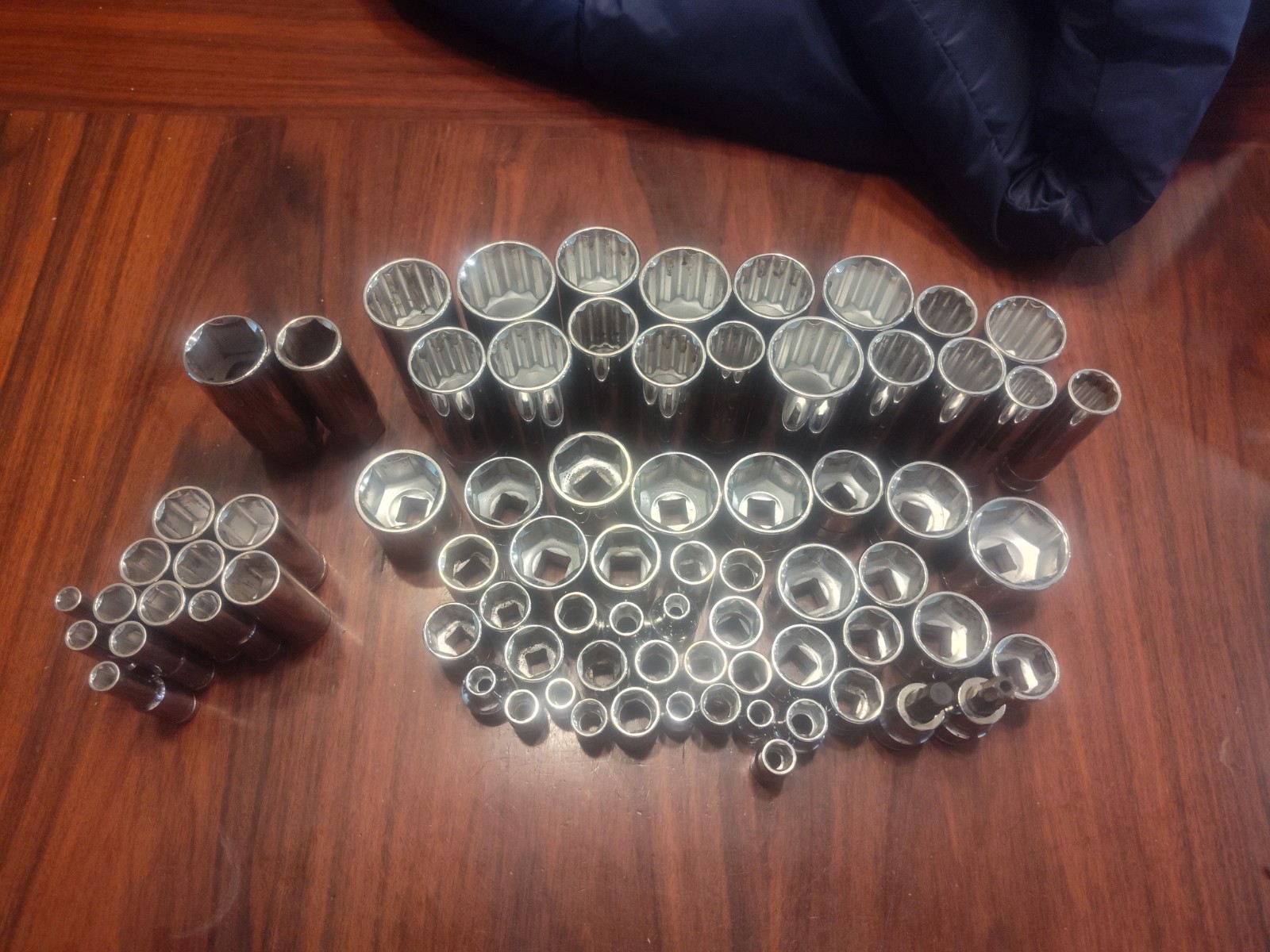 Lot of 75 BLUE POINT MIXED Sockets 1/4 And 3/8 Drive FREE FAST SHIPPING