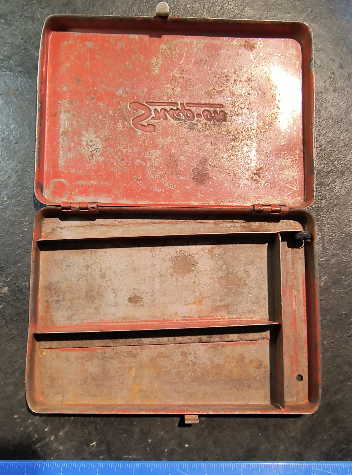 Snap-on KRA275 1/4″ Drive Master Socket Set Box, BOX ONLY, Circa 1973, USA.