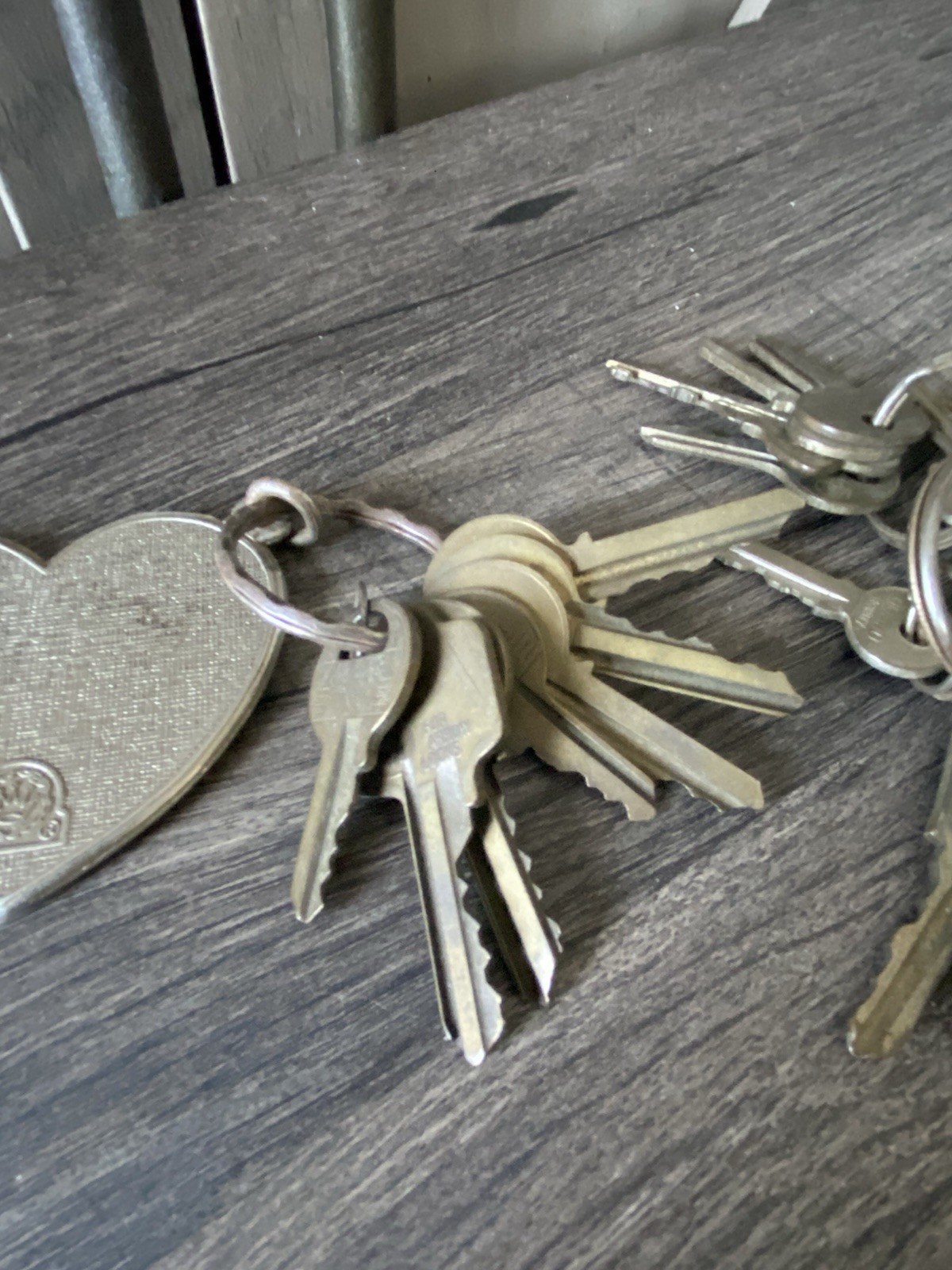 Vintage Keys Set Lot Of 24 With Two Keychains Various Brands And Sizes
