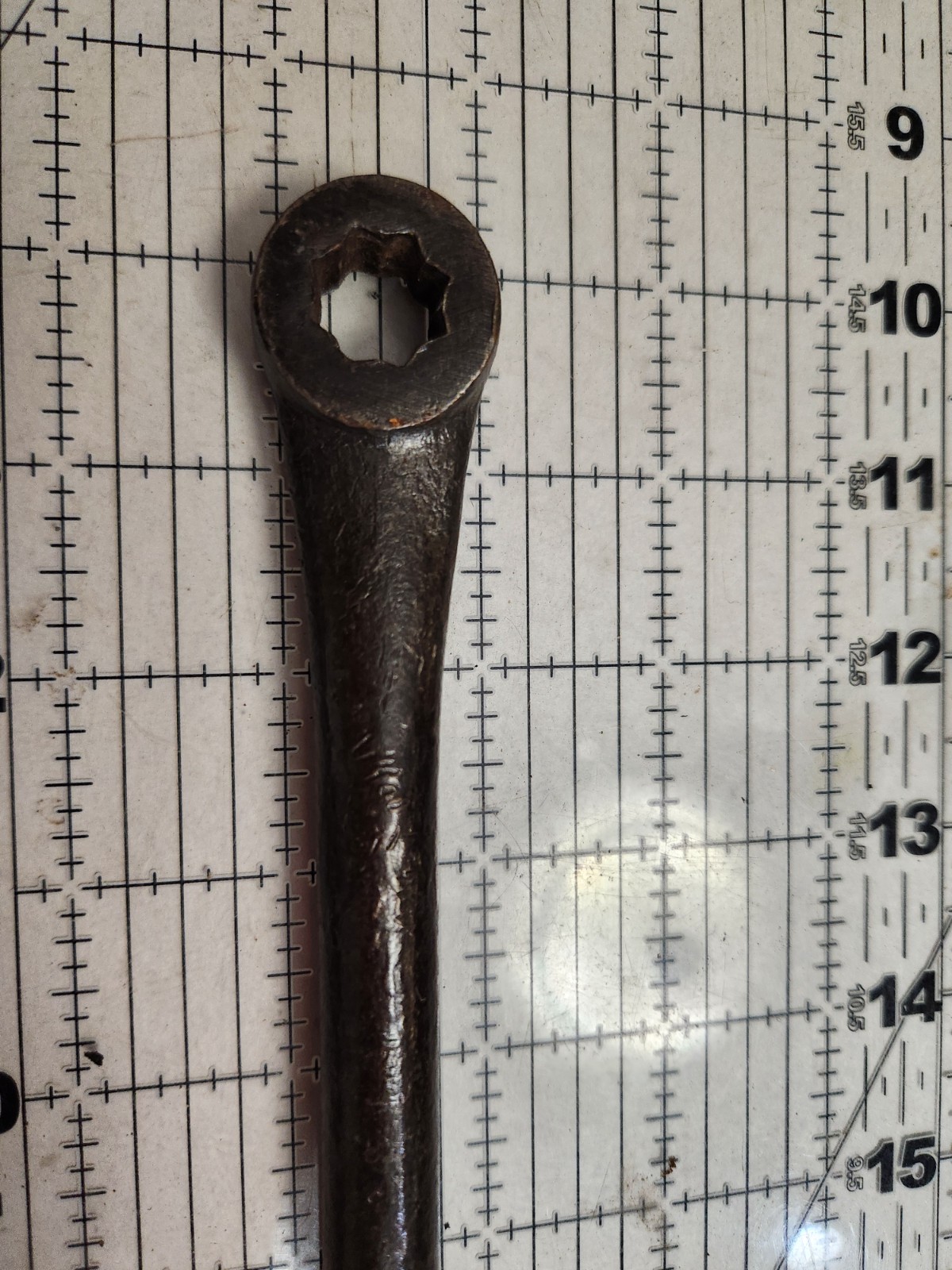 Vintage Ford Brake Wrench Box End 8 Point 7/16″ 1/2″ Round Beam Possible USA