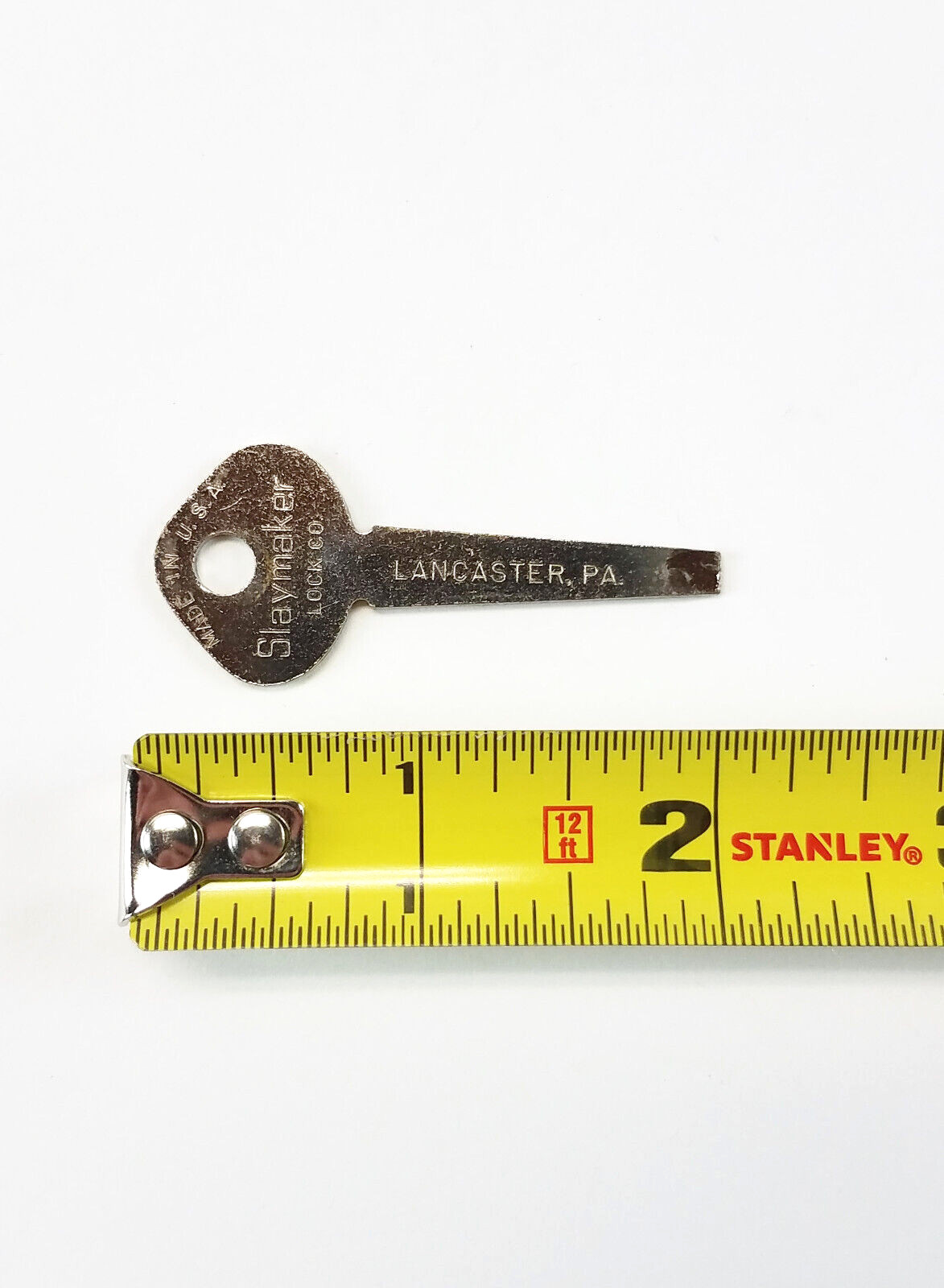 2 Vtg SLAYMAKER Lock Company Promotional Pocket Keychain Flat Blade Screwdriver