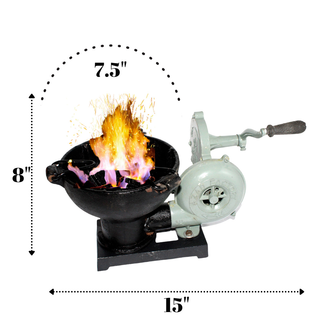 Cast Iron Style Forge Furnace For Blacksmiths Cast Iron Bowl Hand Pedal Blower