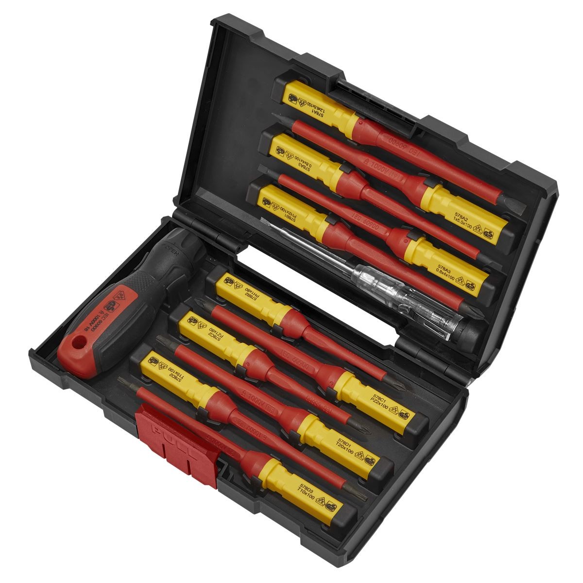 Sealey Screwdriver Set 13pc Interchangeable – VDE Approved AK6128
