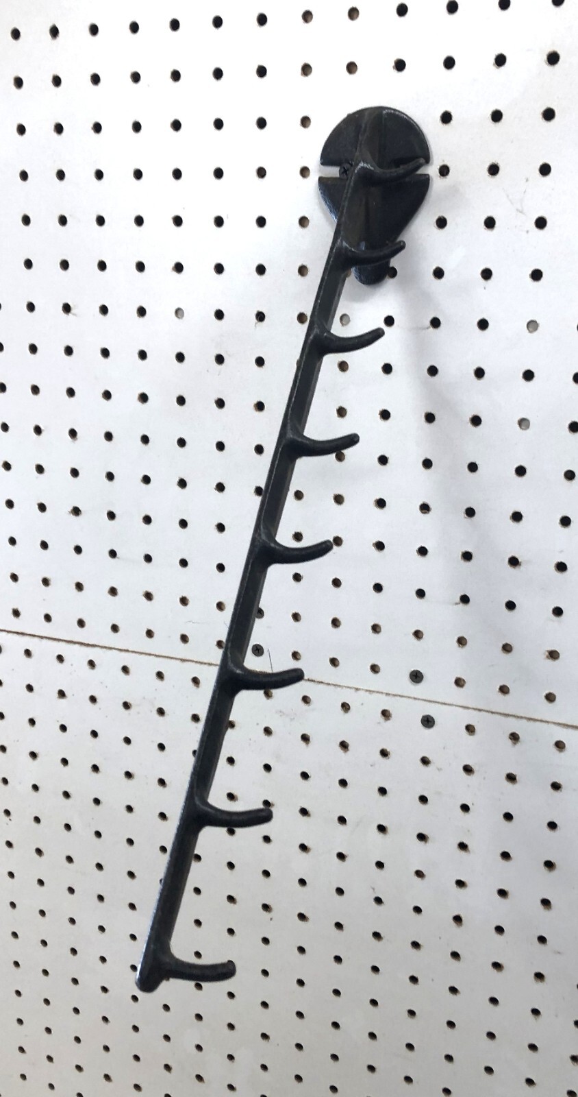 Long Angle Tool or Horse Display Wall Mount 8 Hook Hanger 17″ Long Garage Barn