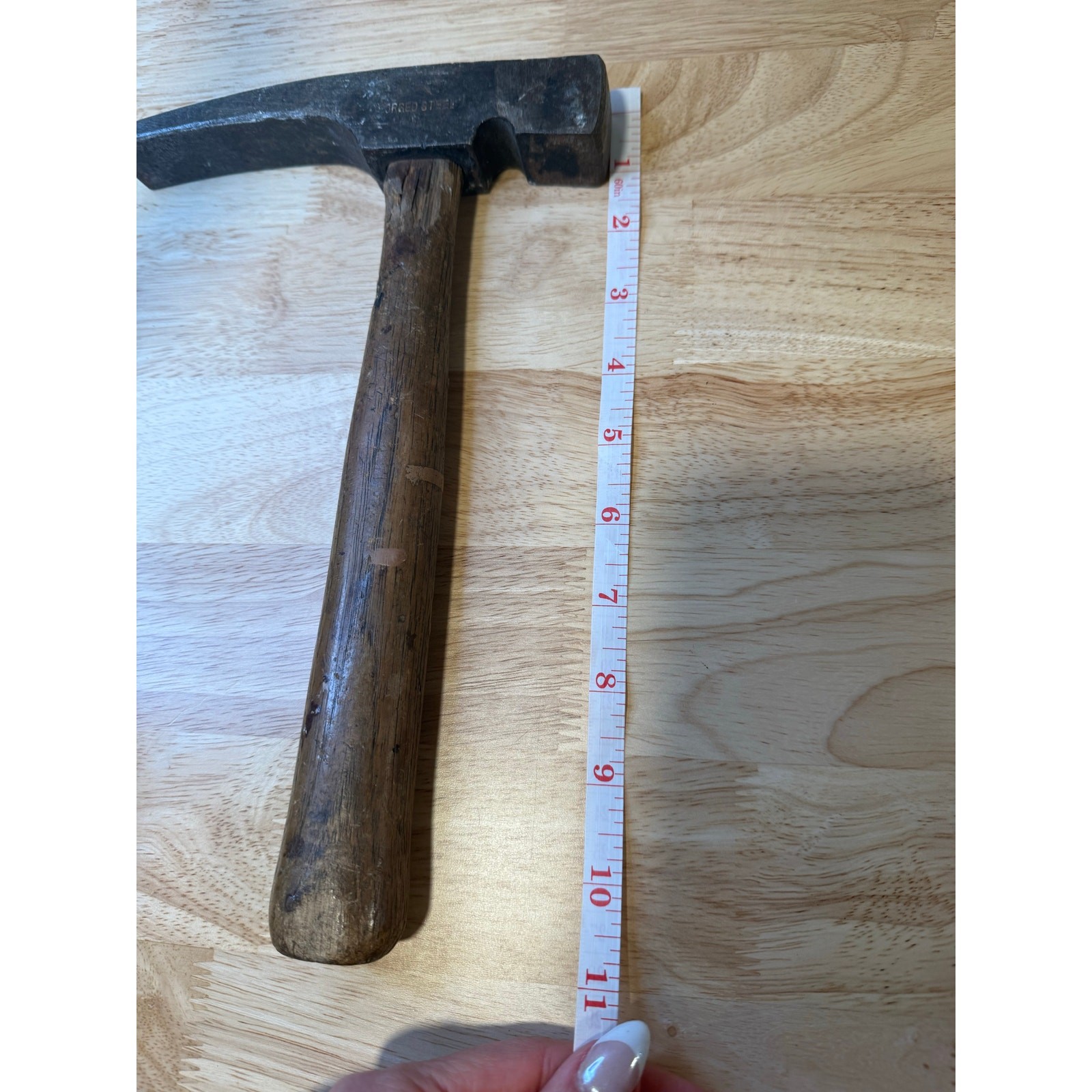 Vintage Ludell Forged Steel Pick Hammer Wood Handle Germany JL