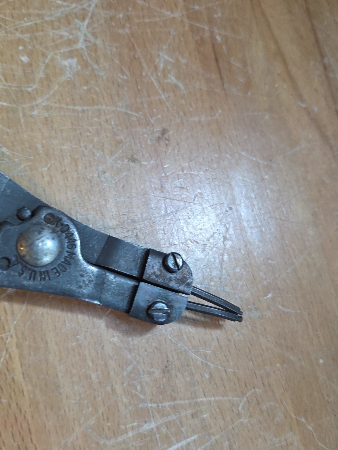 Vintage K-D MFG. SNAP RING PLIERS NO. 446, Patent 3040420 Made In USA (t11)