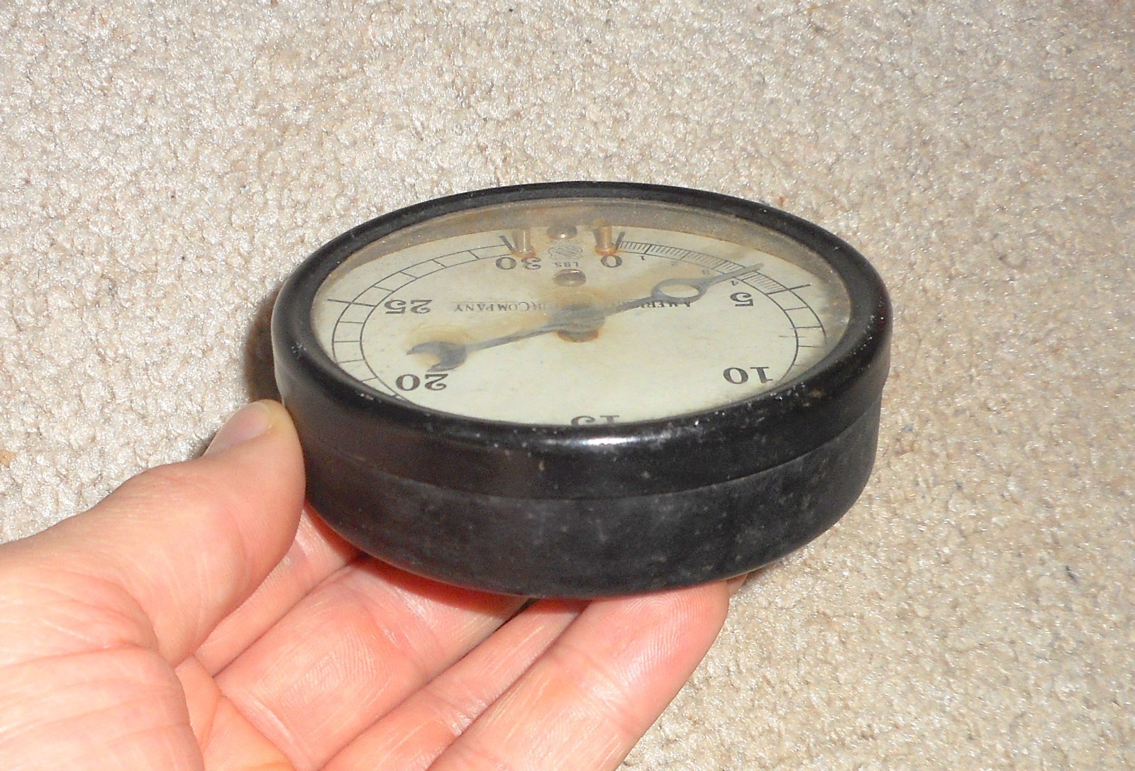 VINTAGE AMERICAN RADIATOR CO ASHCROFT INDUSTRIAL FACTORY GAUGE GAGE