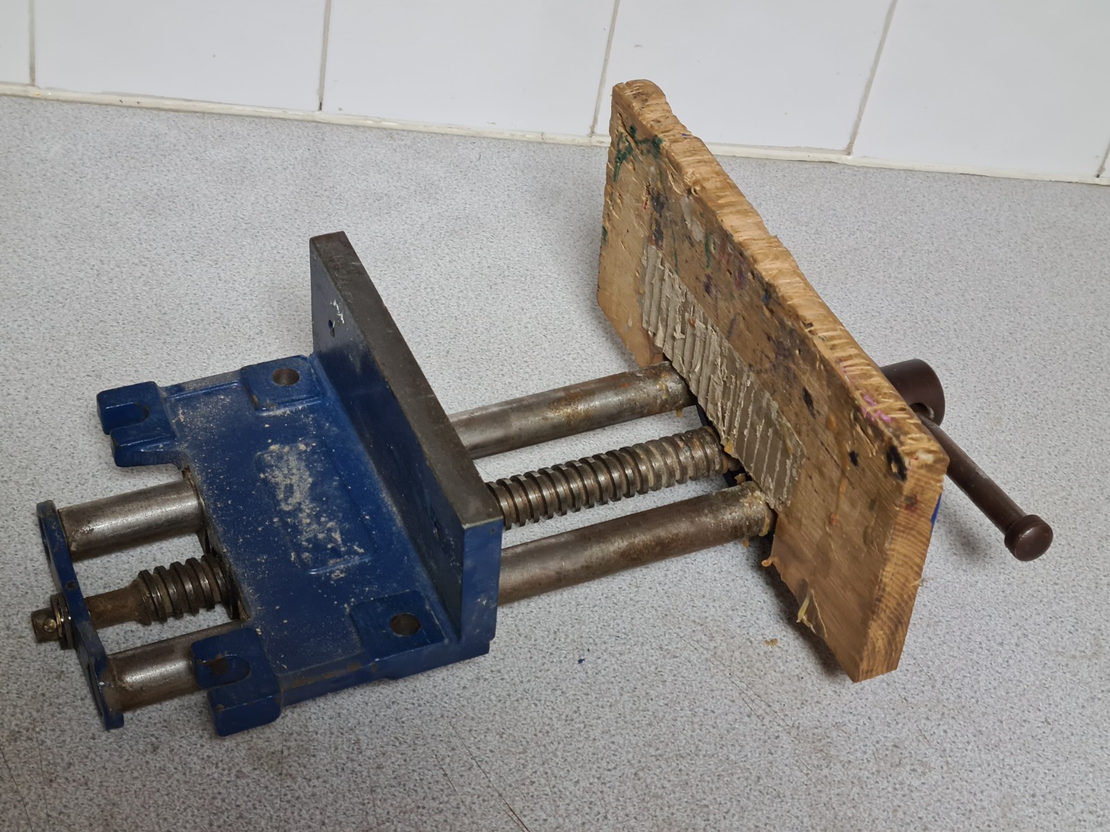 Vintage Genuine RECORD Woodworking Carpenters Bench Vice No 52P. Made In England