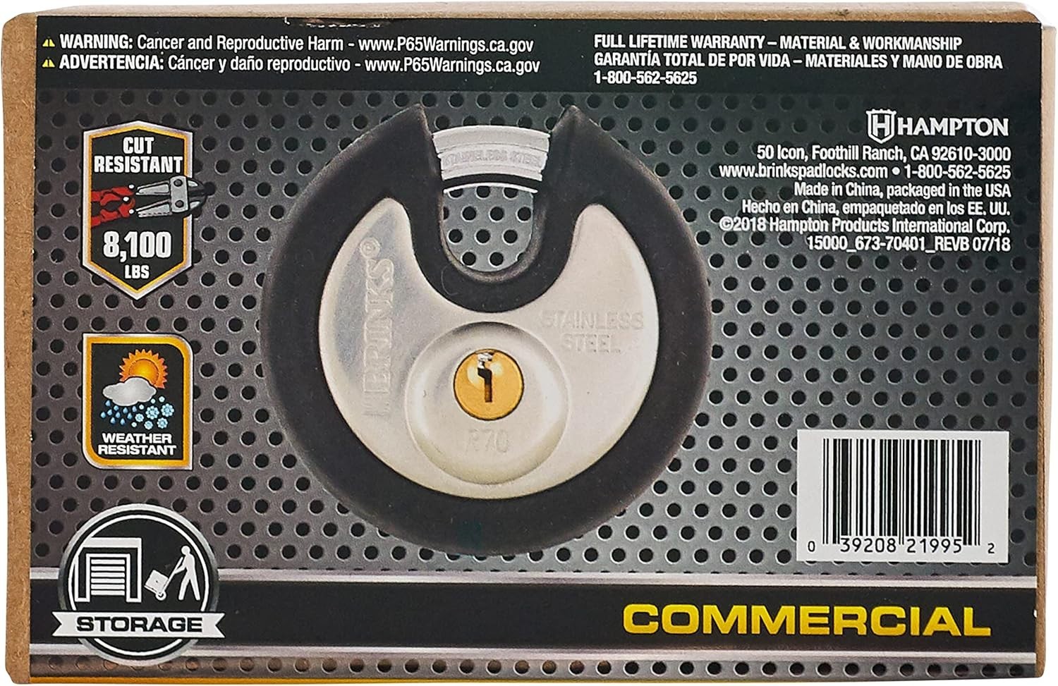 Reliable Discus Locks for Security, 4 Pack