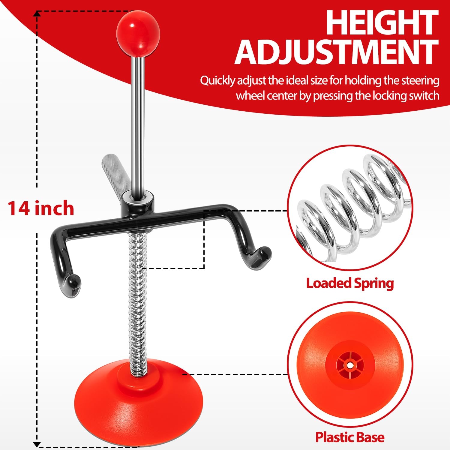 DearChan Adjustable Steering Wheel Holder, Car Alignment Wheel…
