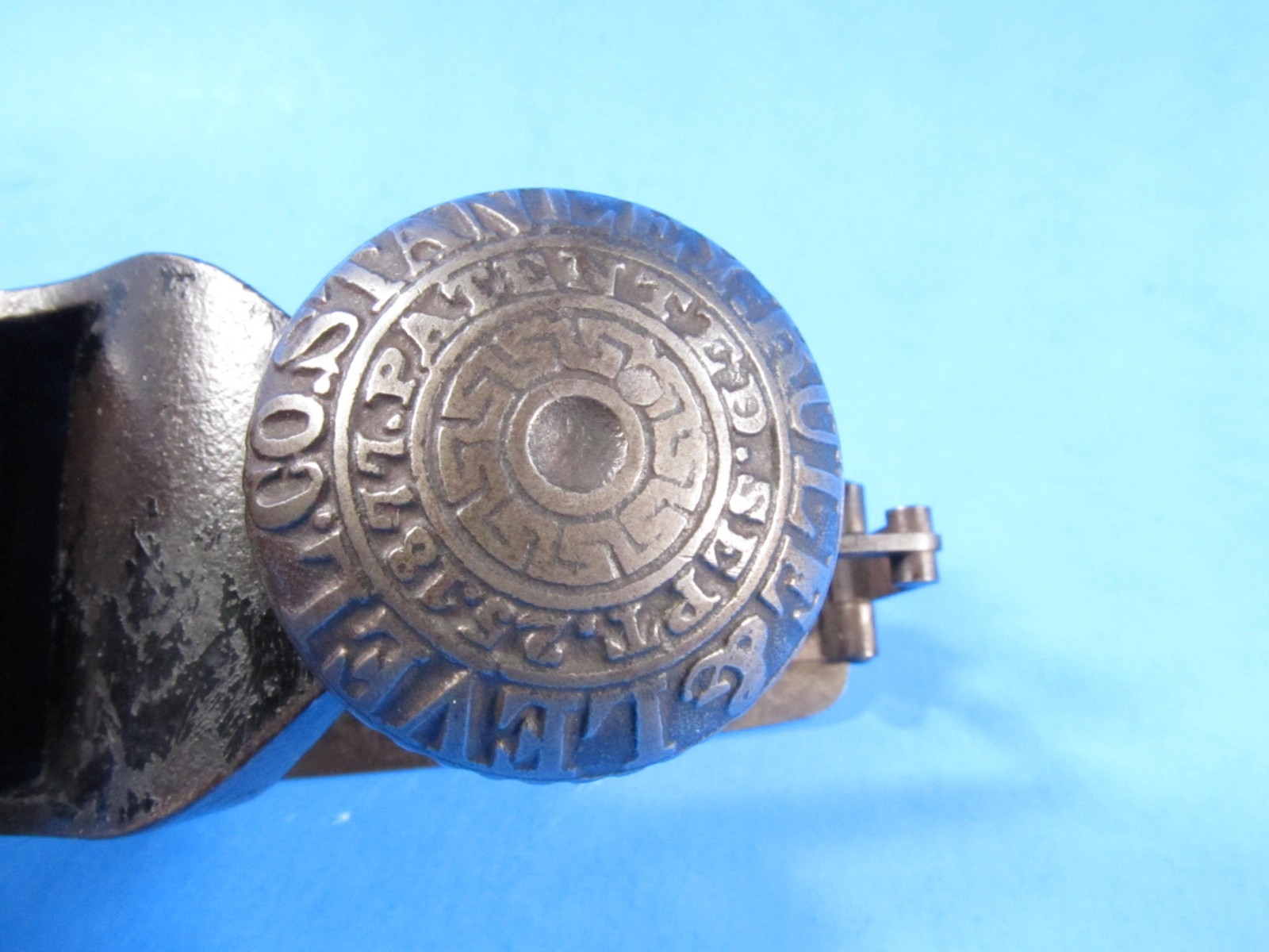 Stanley Rule & Level No 113 solid side wheel circular wood plane