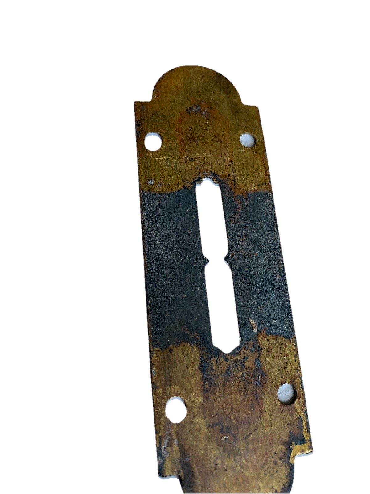 Vintage Sargent & Co Brass Cover Plate For Wooden Level Top Name Plate Tag NY