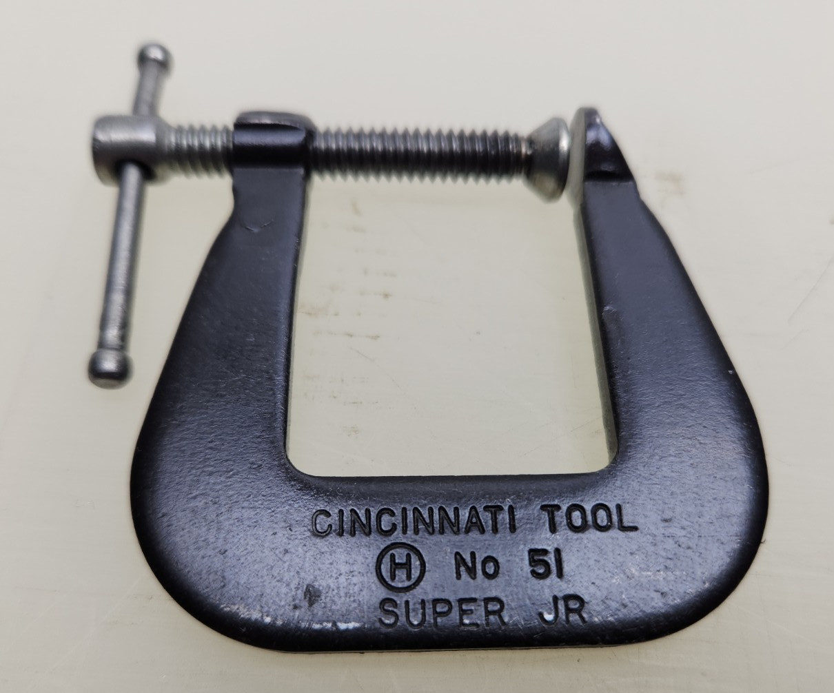 10 Vintage Cincinnati Super Jr C Clamps Forged Steel USA Hargrave Machinist Lot