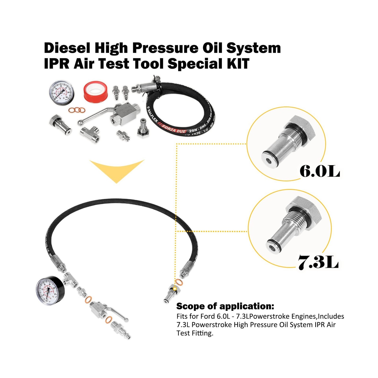E-cowlboy Fits for Ford 6.0L-7.3LPowerstroke Diesel High Pressure Oil System …