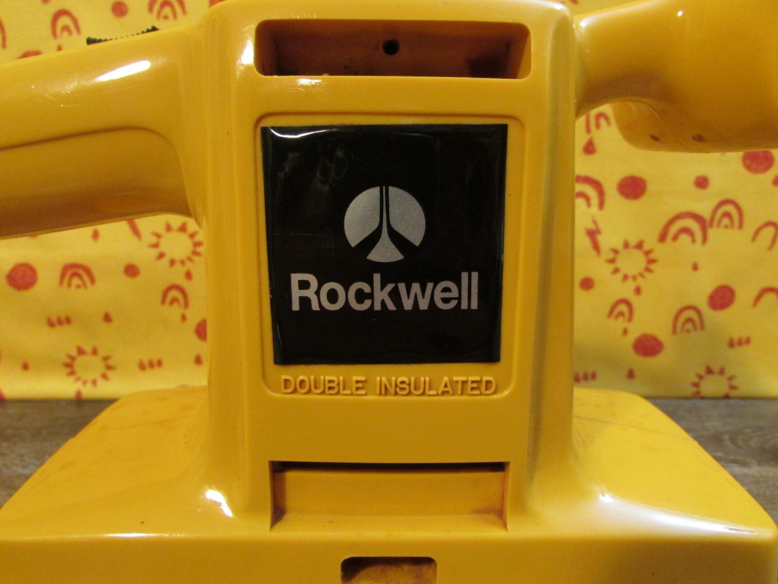 ROCKWELL Vintage Double Insulated Finish Sander YELLOW Model 4400 Type 2