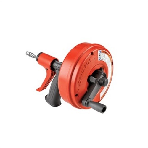 Ridgid 57043 Manual Power Pistol Grip Winding Drum Auger 1/4 Dia. x 25 ft. L – O