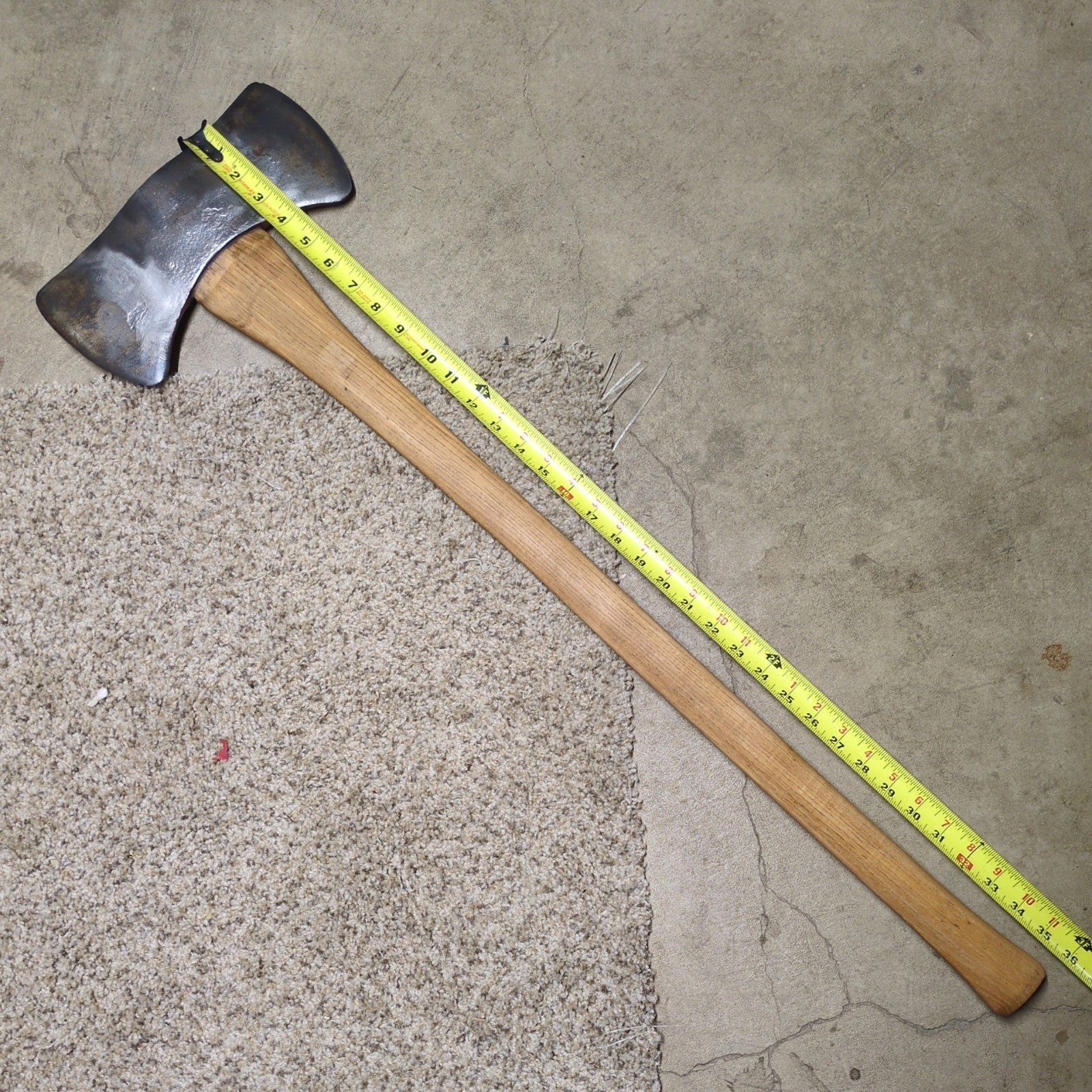Vintage Kelly Woodslasher 3 1/2 Lb. Michigan Double Bit Axe, Original Handle