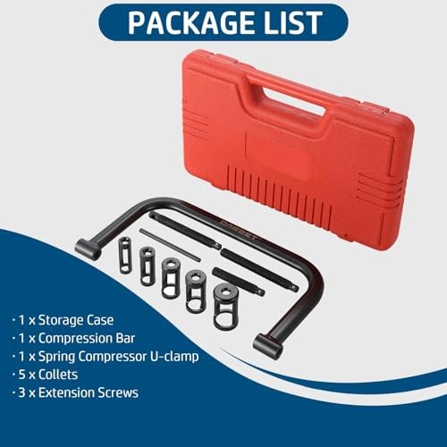 Valve Spring Compressor C Clamp Service Kit Valve Spring Removal Tool with Red