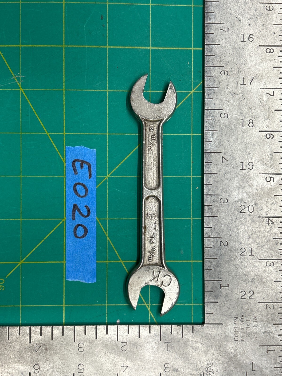 Vintage Forged Steel CFK 406 Open-End Wrench 1/2 x 9/16″ Tool – Made in USA