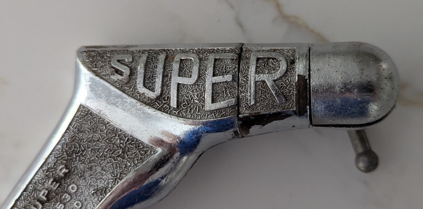 Vintage Allway Super Chrome Handle Pistol Grip 12″ Hand Saw w/Matching Blade