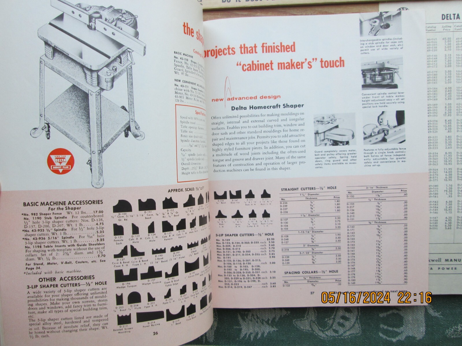 delta Rockwell homecraft power tools catalog 1959
