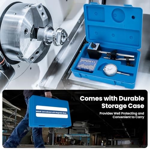 Dial Indicator with Magnetic Base and Point Precision Inspection Set, Dial
