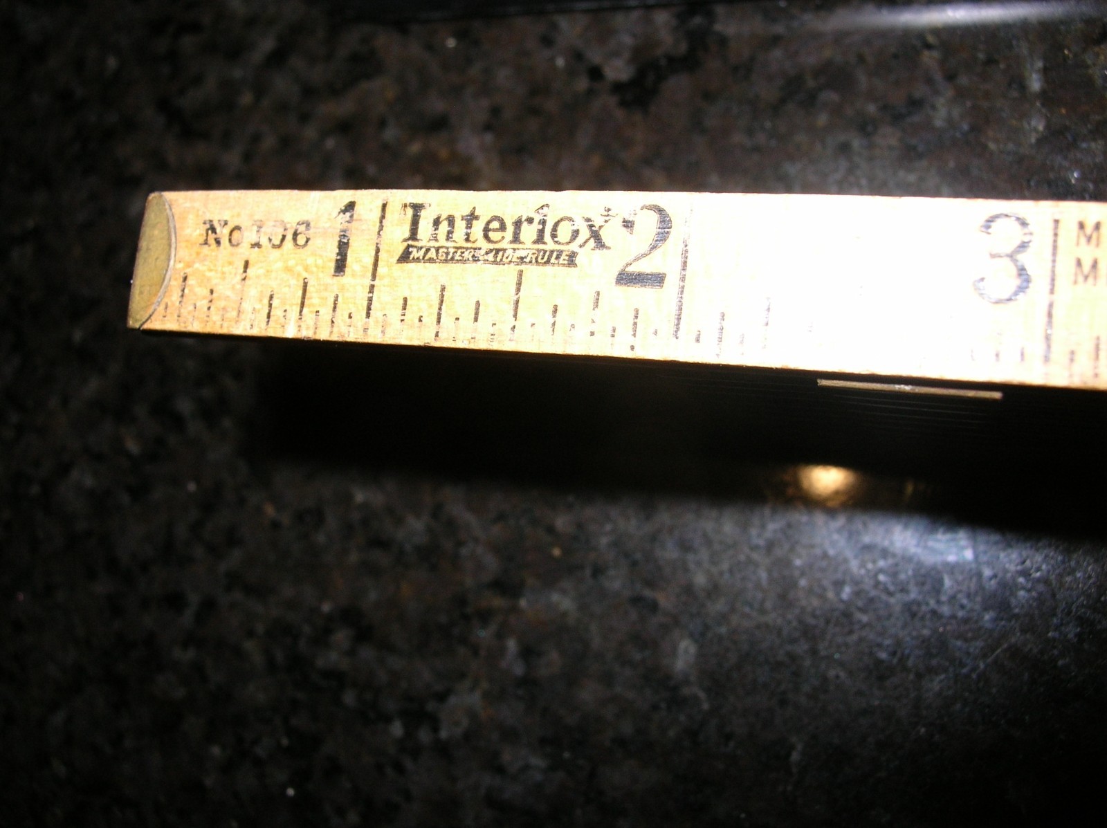 Interlox Master Rule Co NYC 72″ Sliding Wood Ruler #106 Antique Carpenter Tool