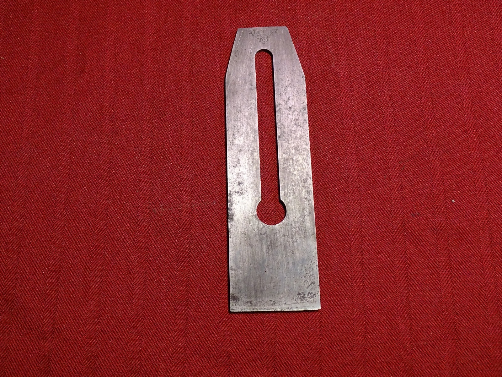 Stanley V-Logo 2″ Plane Iron Only Good + 7-1/4″ Will Fit No’s 4 & 5 1910-1918