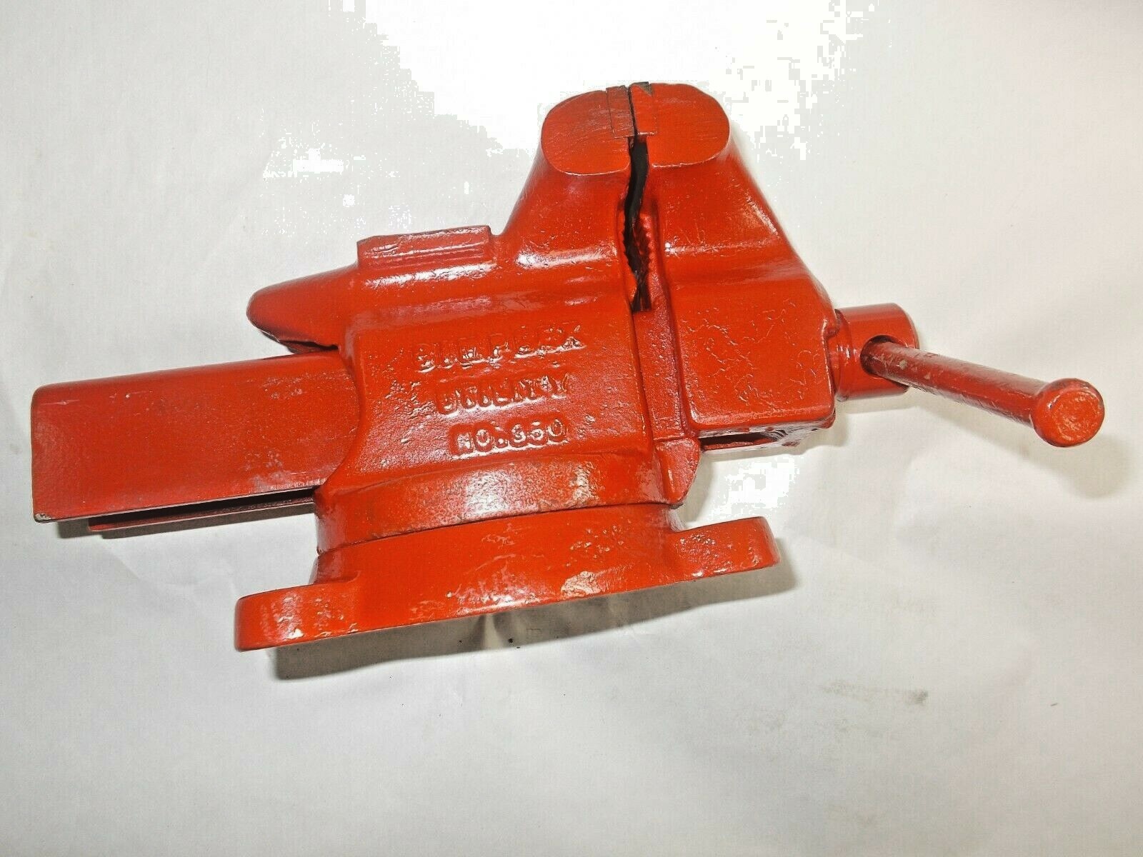 SIMPLEX UTILITY #350 Bench Vise, 3-1/2″ Jaws Desmond Stephan Co., Urbana, O, USA