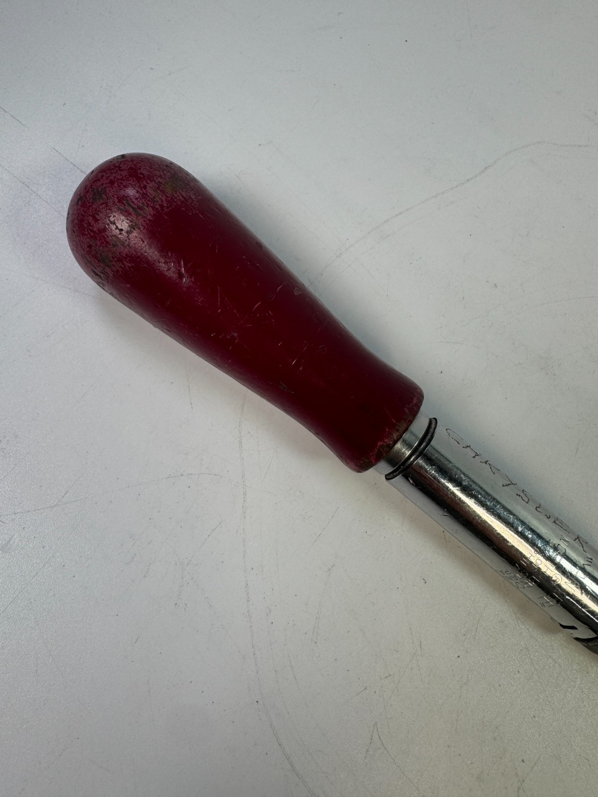Vintage Yankee No. 130A Ratcheting Spiral Push Drill Screwdriver Red Handle Work
