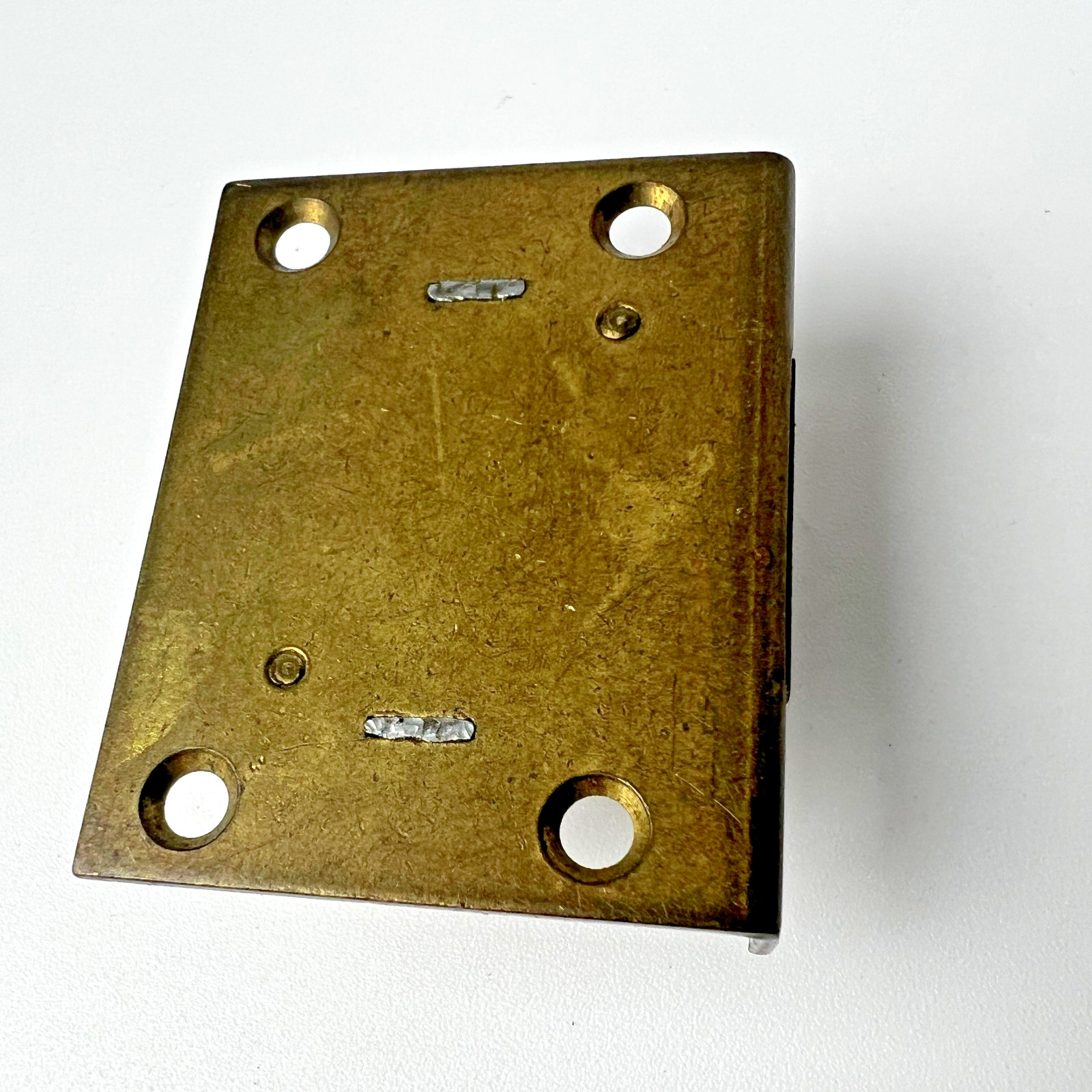 National Lock Co Rockford Cabinet Drawer Lock E184 Keys Vintage Brass Hardware
