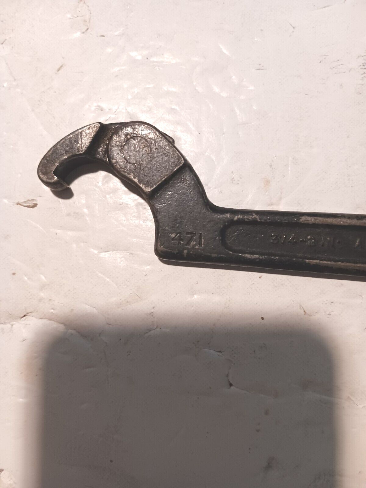 Vintage J.H Williams Adjustable Hook Spanner Wrench #471 3/4″-2″ Made in USA