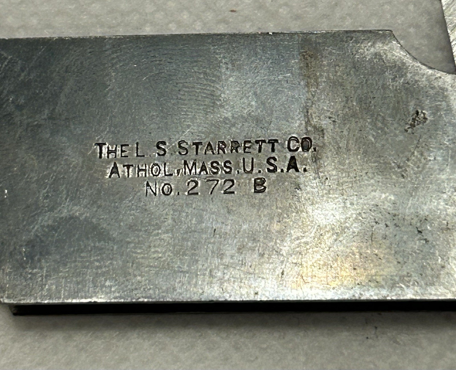 Vintage L.S. Starrett No. 272B Radius/Fillet Gage Machinist Tool USA