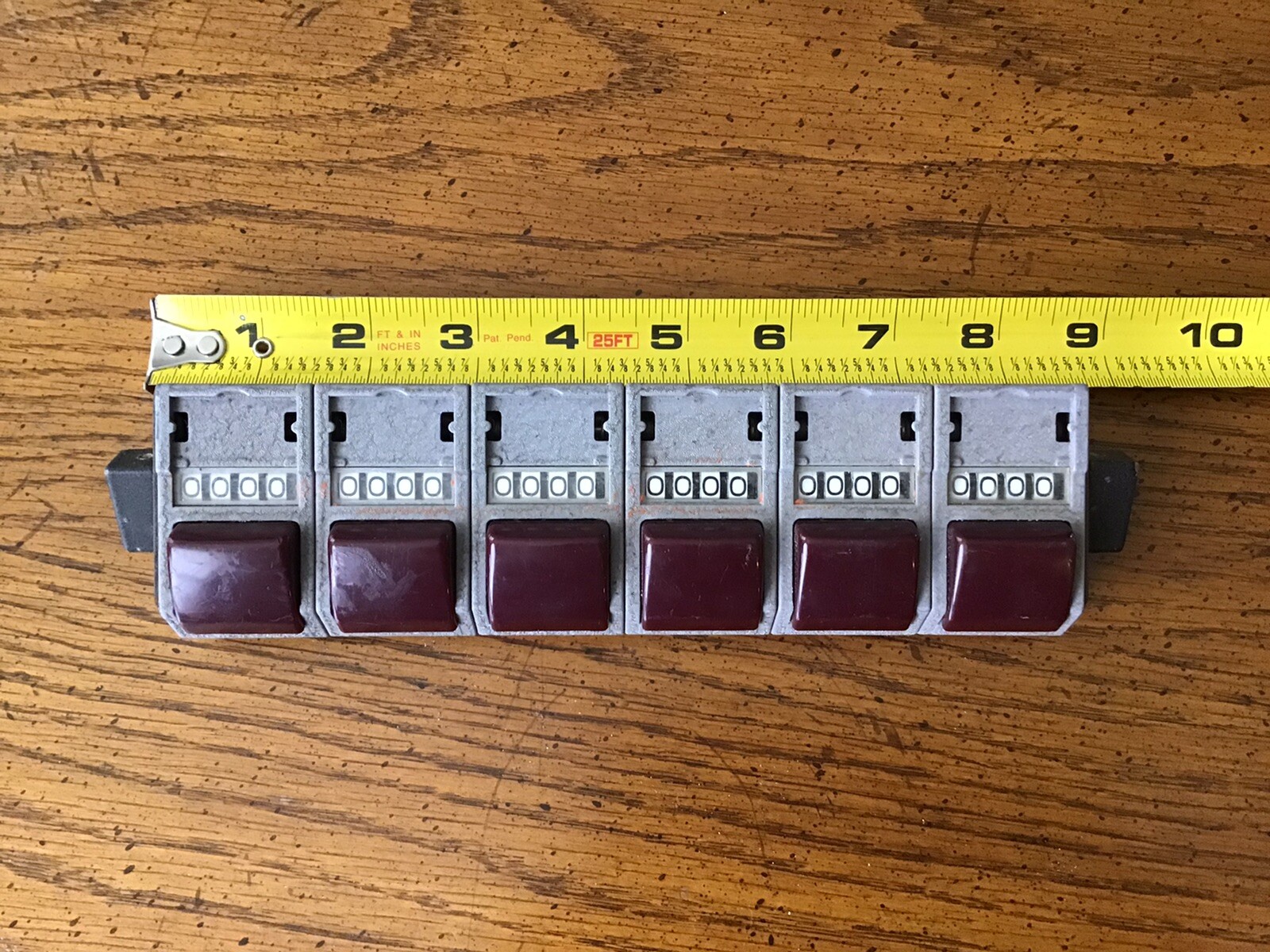 Veeder Root Vintage Manual Tally Counter 4 Digits