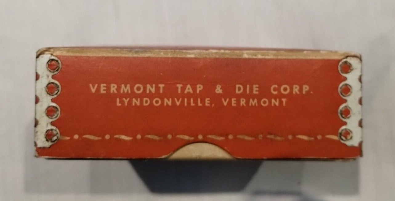 Vintage VERMONT TAPS 1/2-13 NO. 3112 BOX OF 12 Plus 3 other smaller ones inside