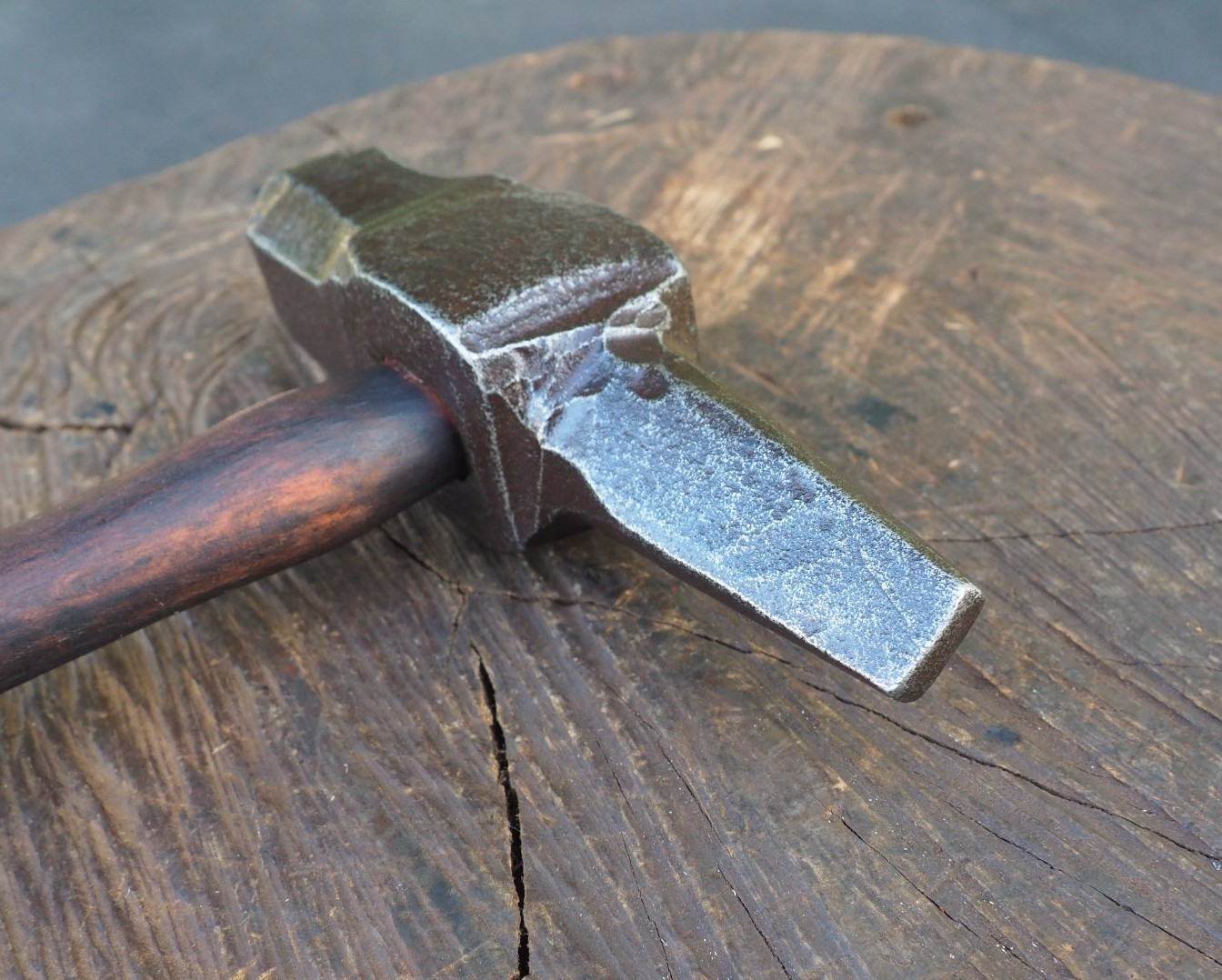 EXC 3.5LB HAMMER HANDLE “TOMAHAWK” EYE DRIFT PUNCH TOOL BLACKSMITH ANVIL VINTAGE