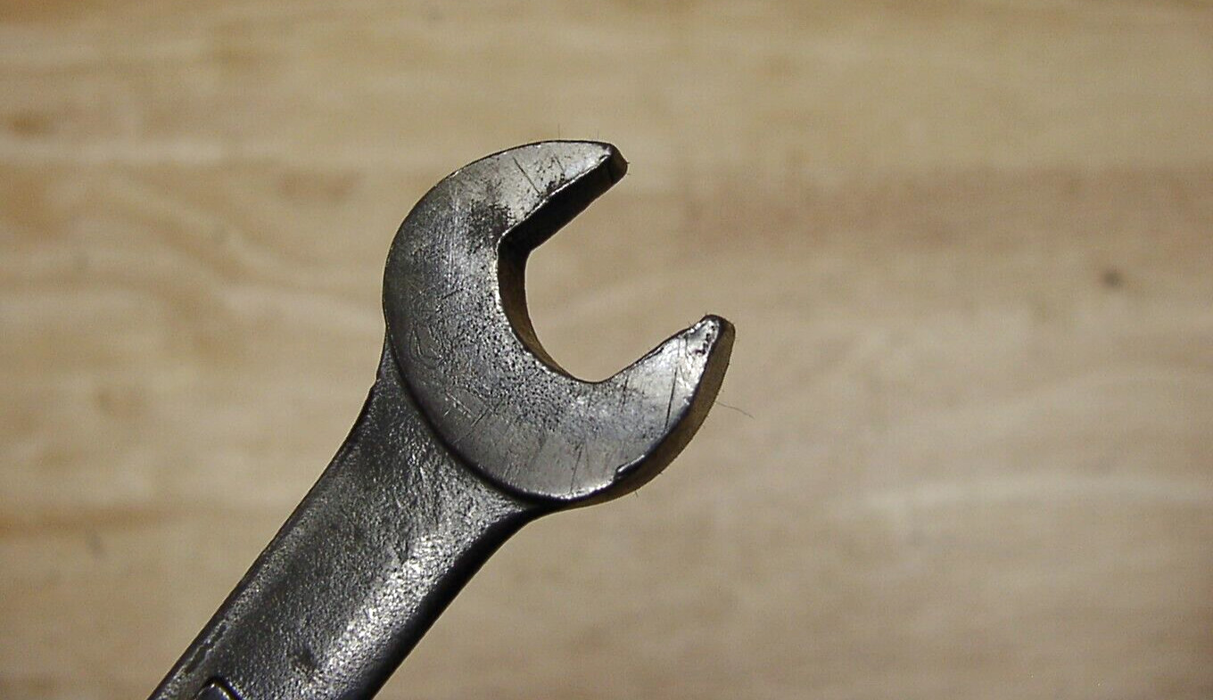 Vntg Craftsman Metric V-42918 Combo Open & 12 Pt Box End Wrench,14mm X 7″,FAIR